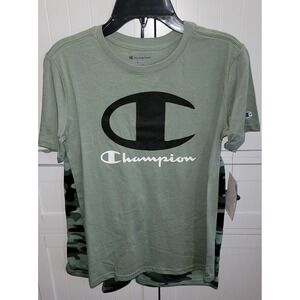 Champion Boys 2pc Set Sage Green Camo T-Shirt Shorts Size M 10 NEW